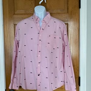 Men’s Tommy Hilfiger slim fit embroidered shirt;L